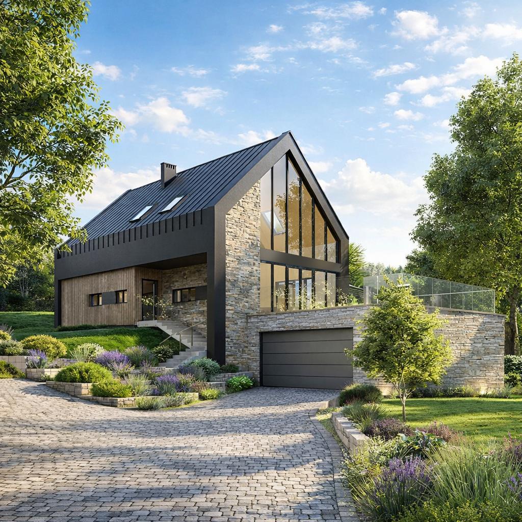 Nowoczesny dom w Mogilanach